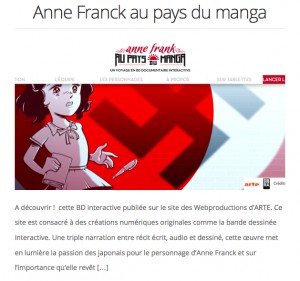 Théas CDI Anne Franck au pays des Manga