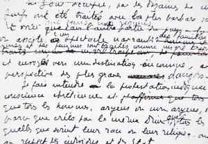 Détail de la lettre de Monseigneur Théas